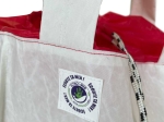 Sac de tri à bord - petit modèle - Blanc & rouge