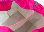 Sac de tri à bord - petit modèle - Blanc & rose